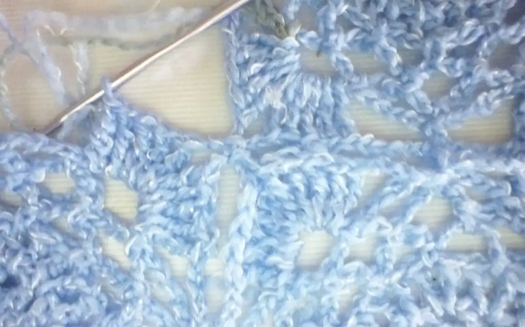 Lacy Medallion Crochet Scarf