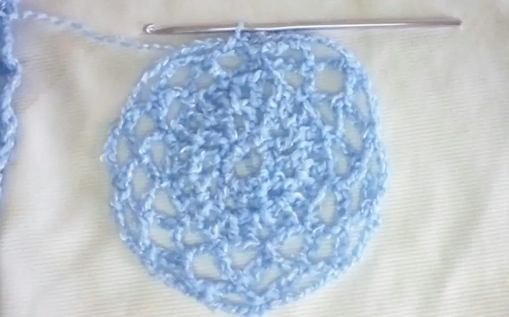 Lacy Medallion Crochet Scarf