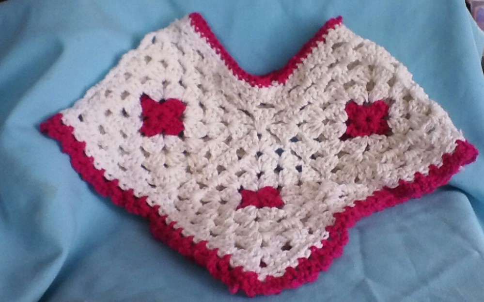 Spring Granny Square Poncho – Crochet