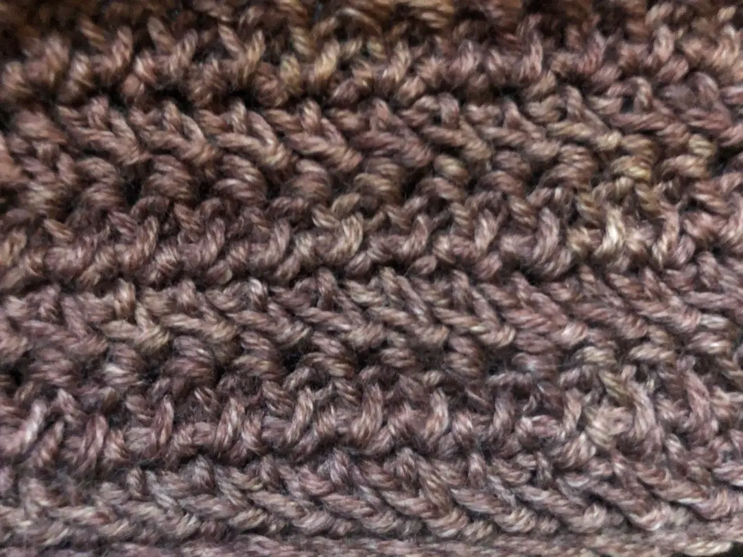 Herringbone Double Crochet Stitch